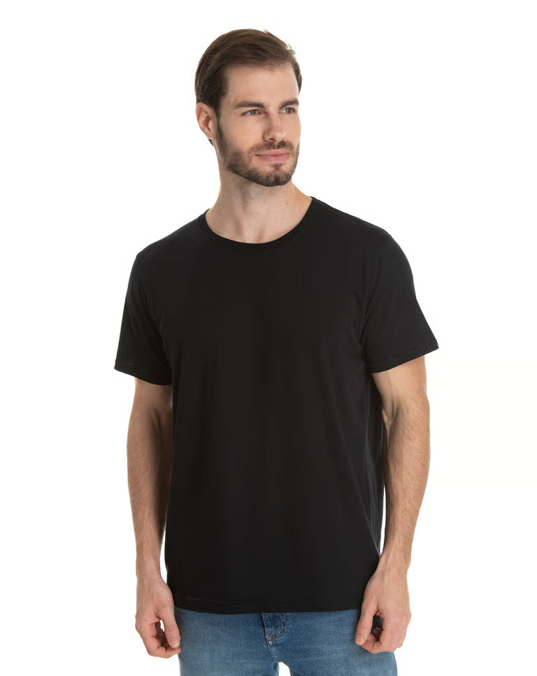 Premium Cotton T-Shirt – Essential Fit Black